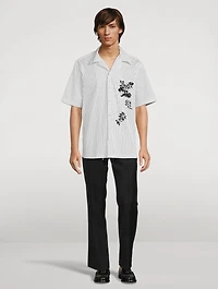 Poplin Shirt Floral Print