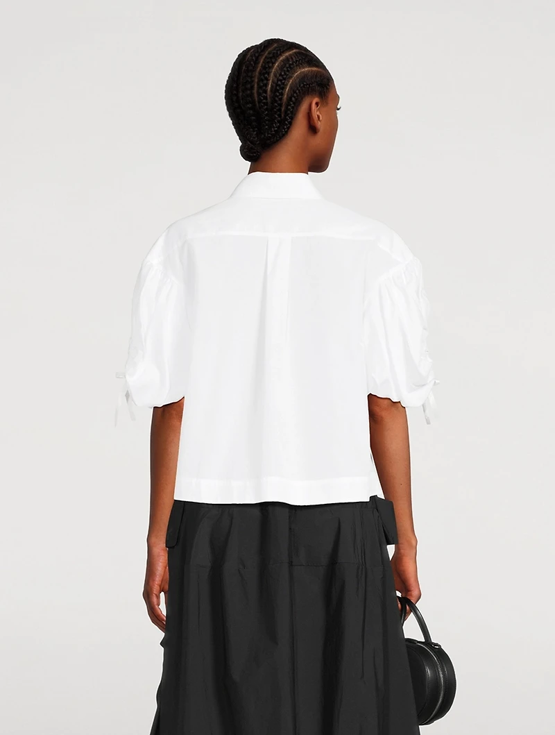 Embellished Puff-Sleeve Shirt