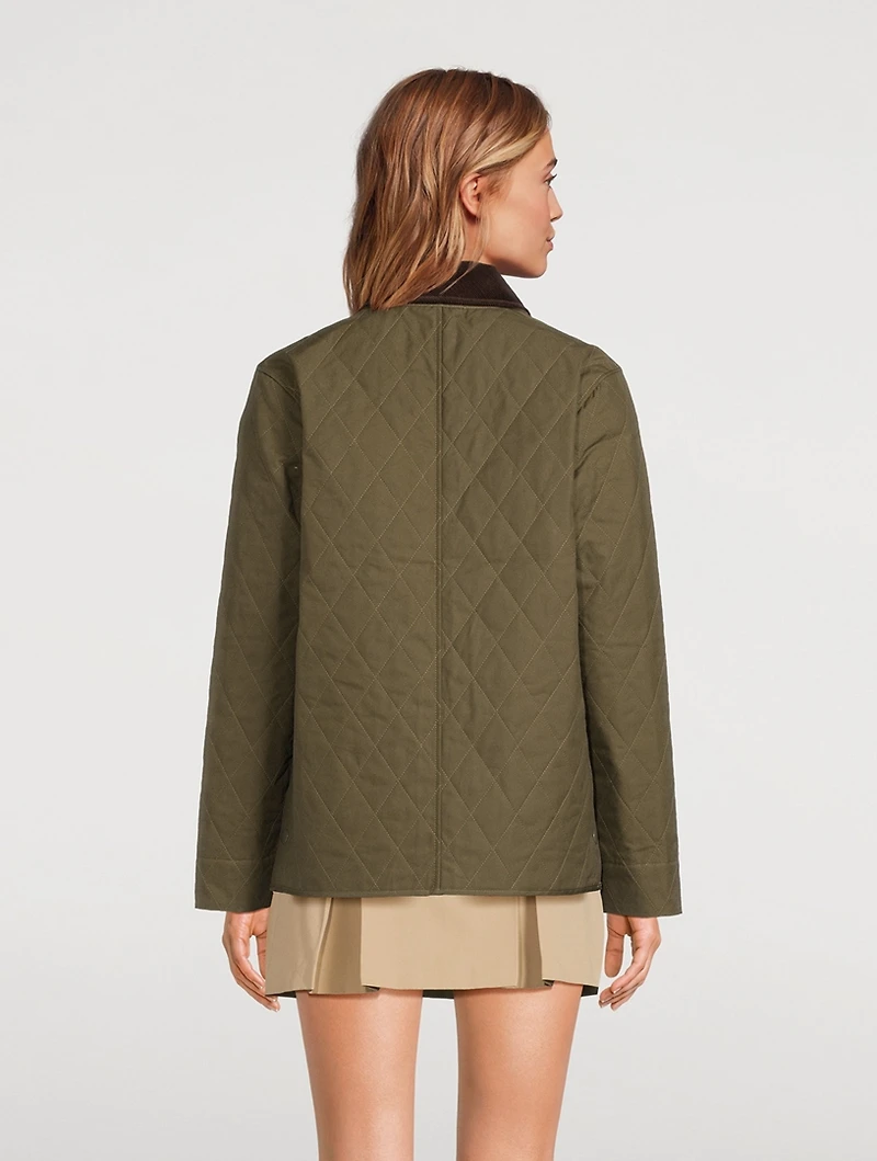Connecticut Crest Quilted Jacket