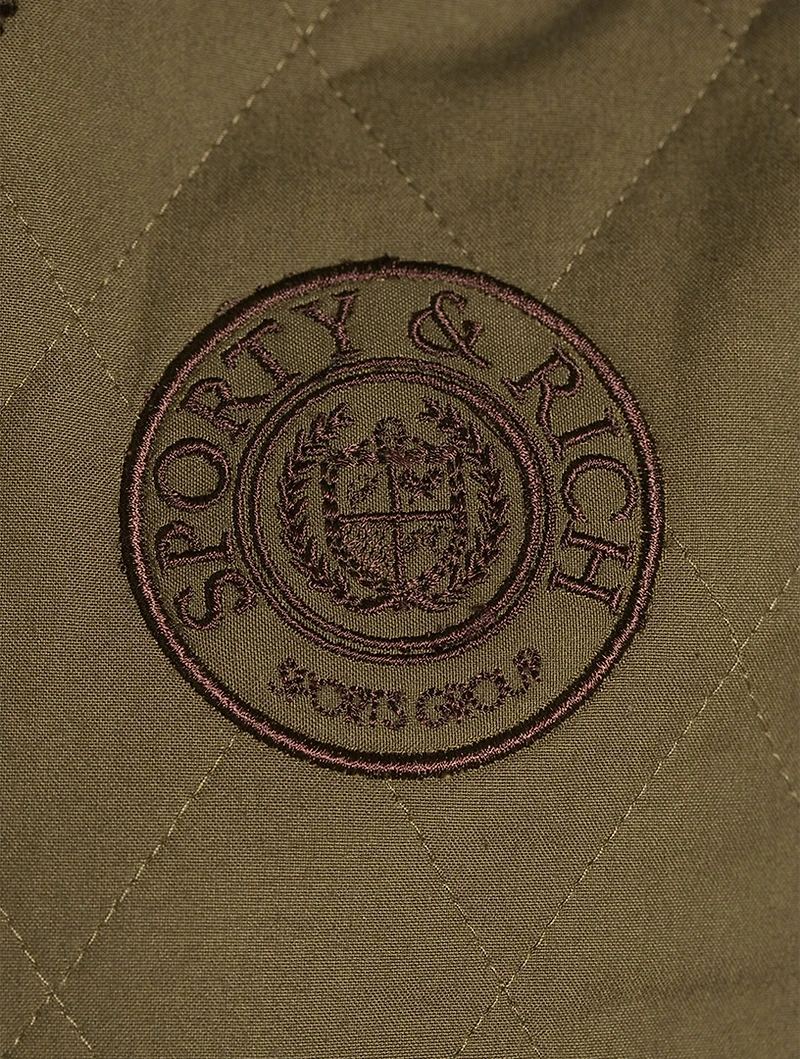 Connecticut Crest Quilted Jacket