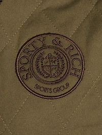 Connecticut Crest Quilted Jacket