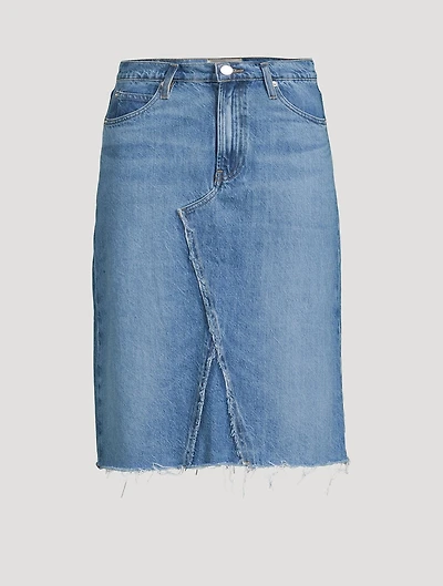 Deconstructed Denim Skirt