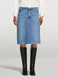 Deconstructed Denim Skirt