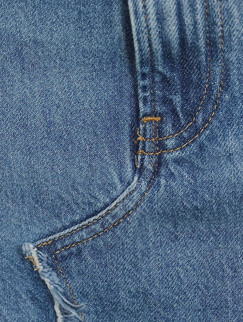 Deconstructed Denim Skirt