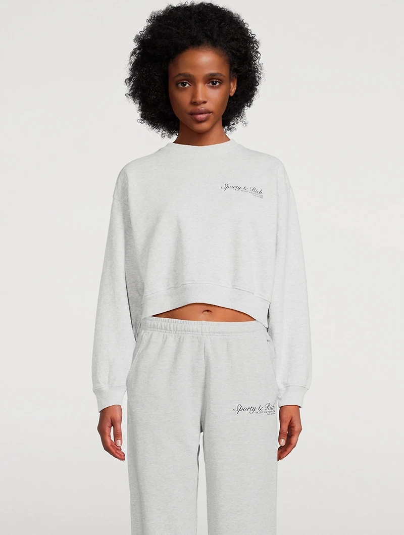 French Cropped Sweatshirt