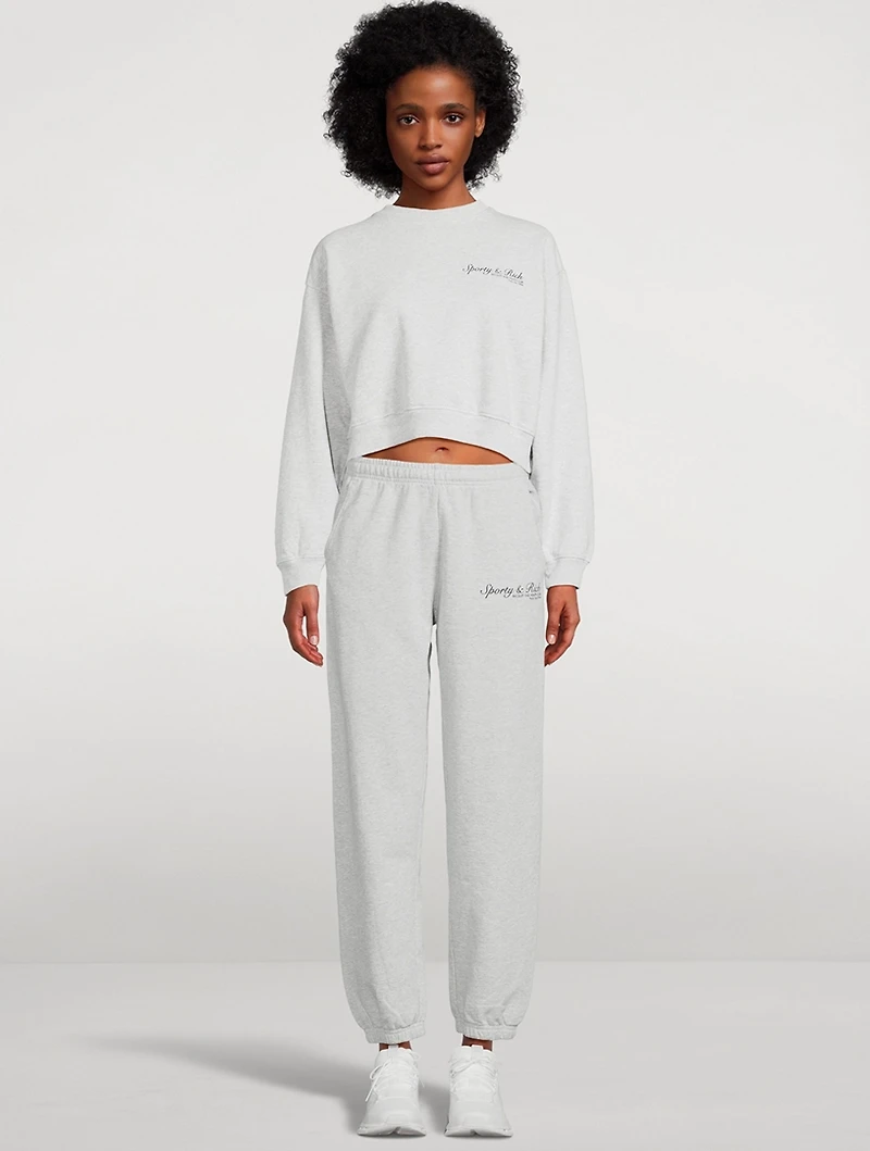 French Cropped Sweatshirt