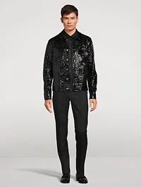 Lurex Jacquard Stripe Atticus Pants