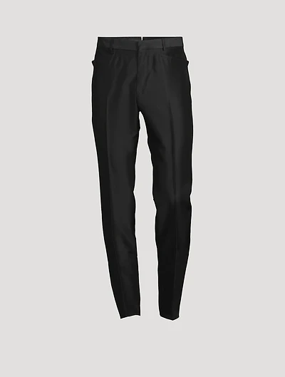Wool And Silk Faille Pants