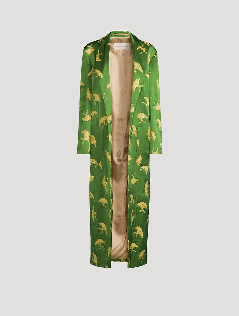Rougies Satin Coat Bird Print