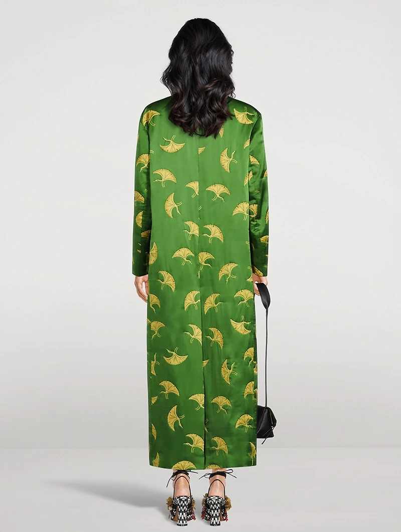 Rougies Satin Coat Bird Print