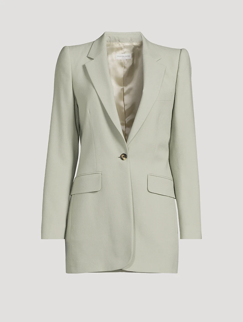Lovat Single-Breasted Wool Blazer