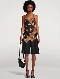 Cussia Wrap Top Bird Print