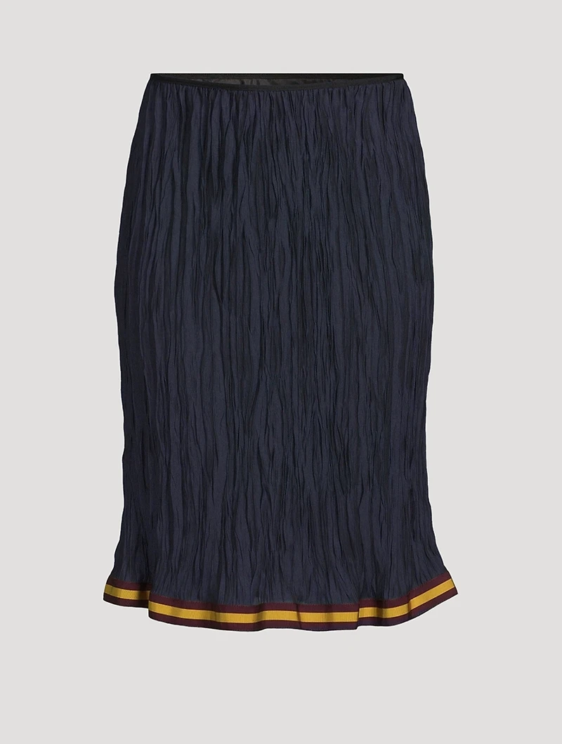 Sario Crinkled Midi Skirt