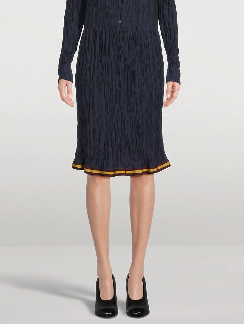 Sario Crinkled Midi Skirt