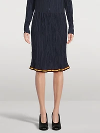 Sario Crinkled Midi Skirt