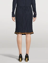 Sario Crinkled Midi Skirt