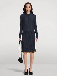 Sario Crinkled Midi Skirt