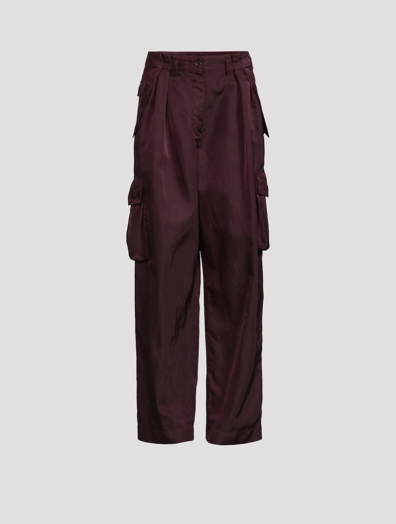 Polkar Nylon Gabardine Cargo Trousers