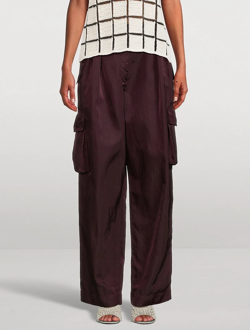 Polkar Nylon Gabardine Cargo Trousers