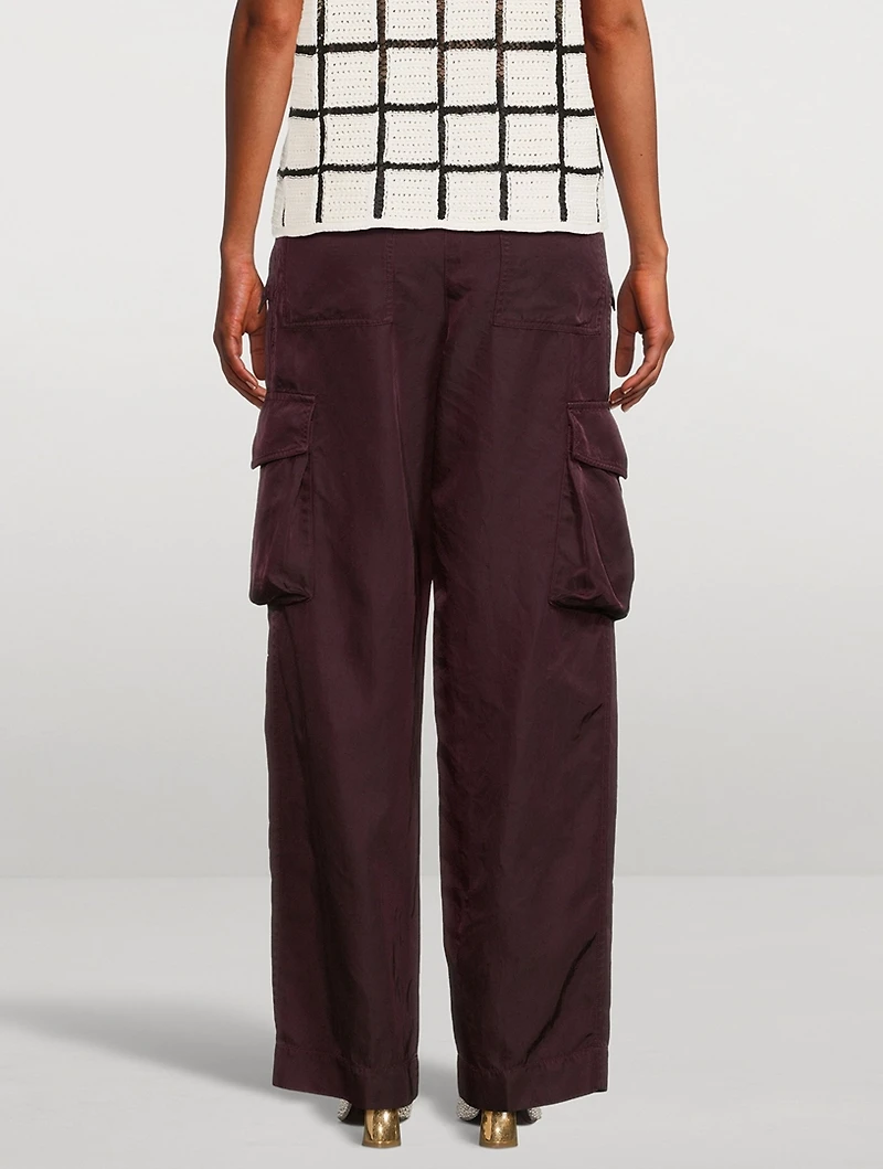 Polkar Nylon Gabardine Cargo Trousers