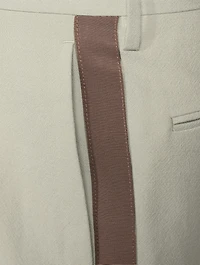 Portia Wide-Leg Wool Tuxedo Trousers