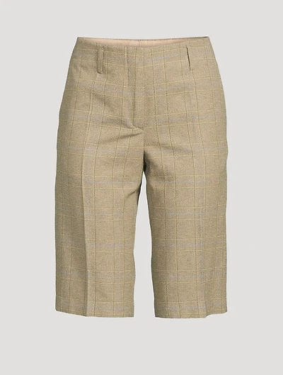 Parchia Prince of Wales Check Bermuda Shorts