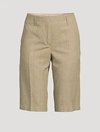 Parchia Prince of Wales Check Bermuda Shorts
