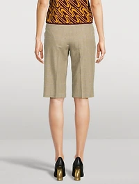 Parchia Prince of Wales Check Bermuda Shorts