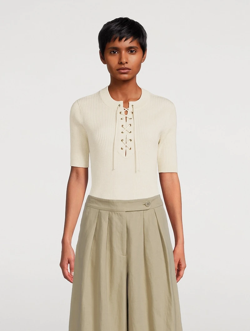 Taru Lace-Up Top