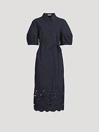 Eyelet Shirt Dress