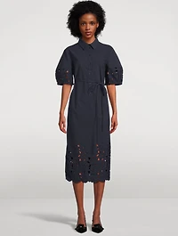 Eyelet Shirt Dress