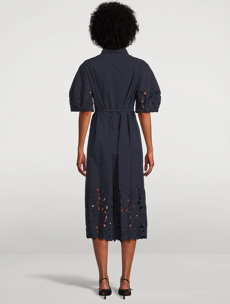 Eyelet Shirt Dress