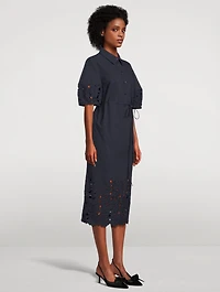 Eyelet Shirt Dress