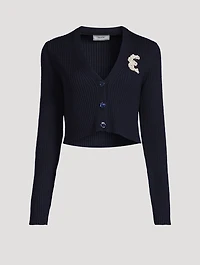 Embellished Cropped Cardigan