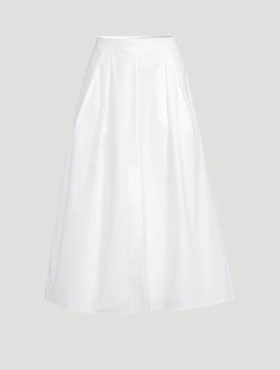 Poplin Midi Skirt