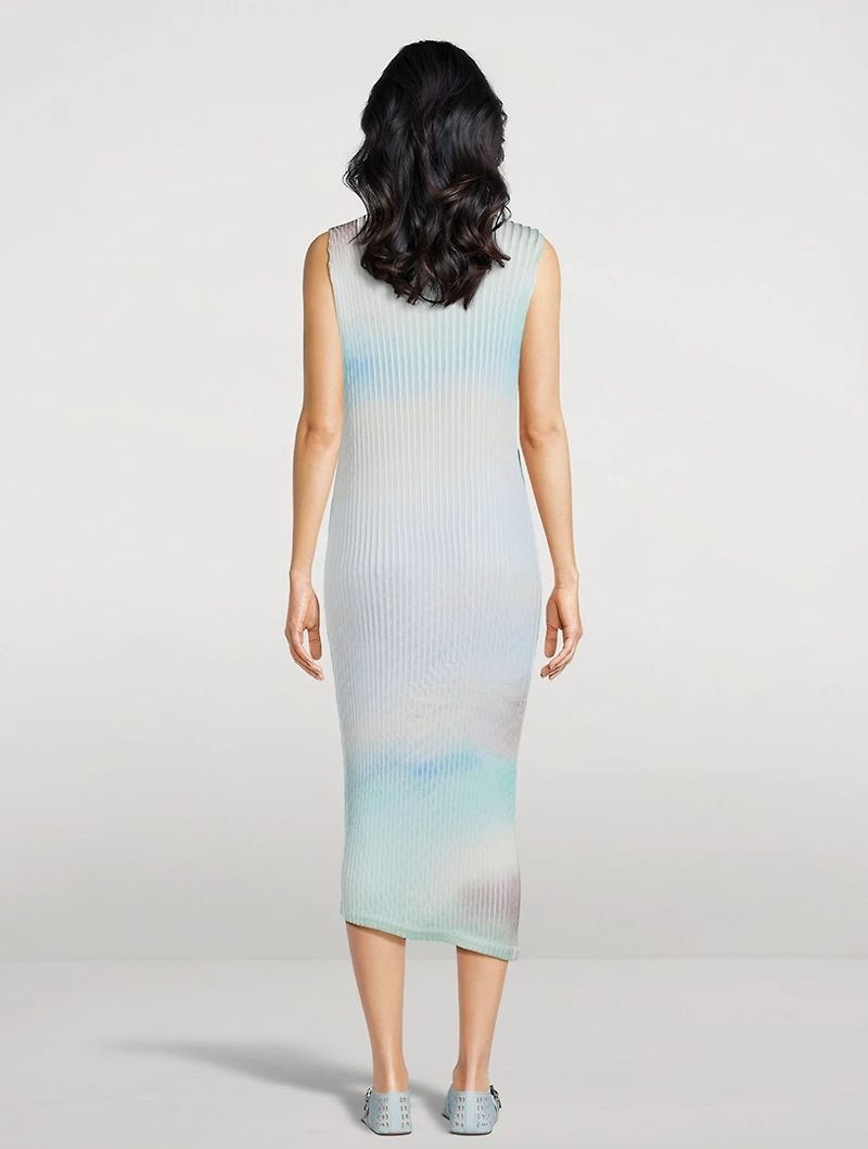 Suffused Pleats Dress