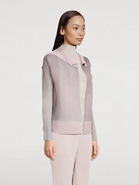 Pastel Pleats Cardigan