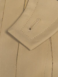 Cotton Gabardine Trench Dress