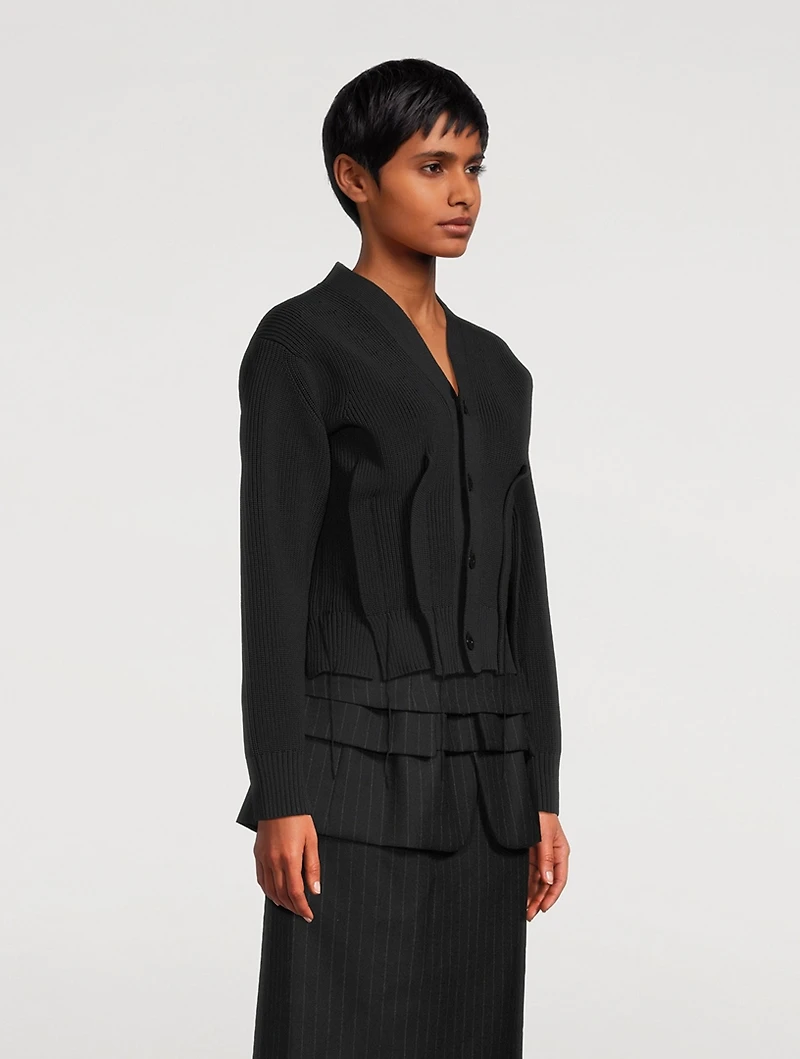 Knit V-Neck Cardigan