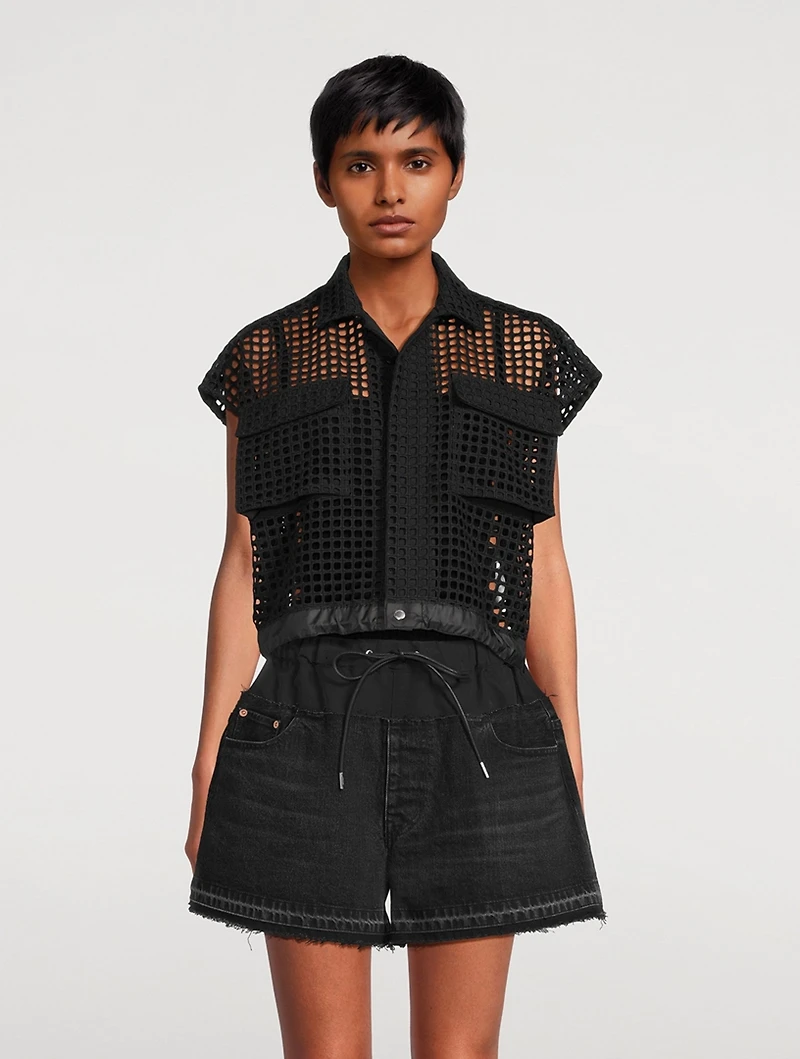 Embroidery Lace Shirt
