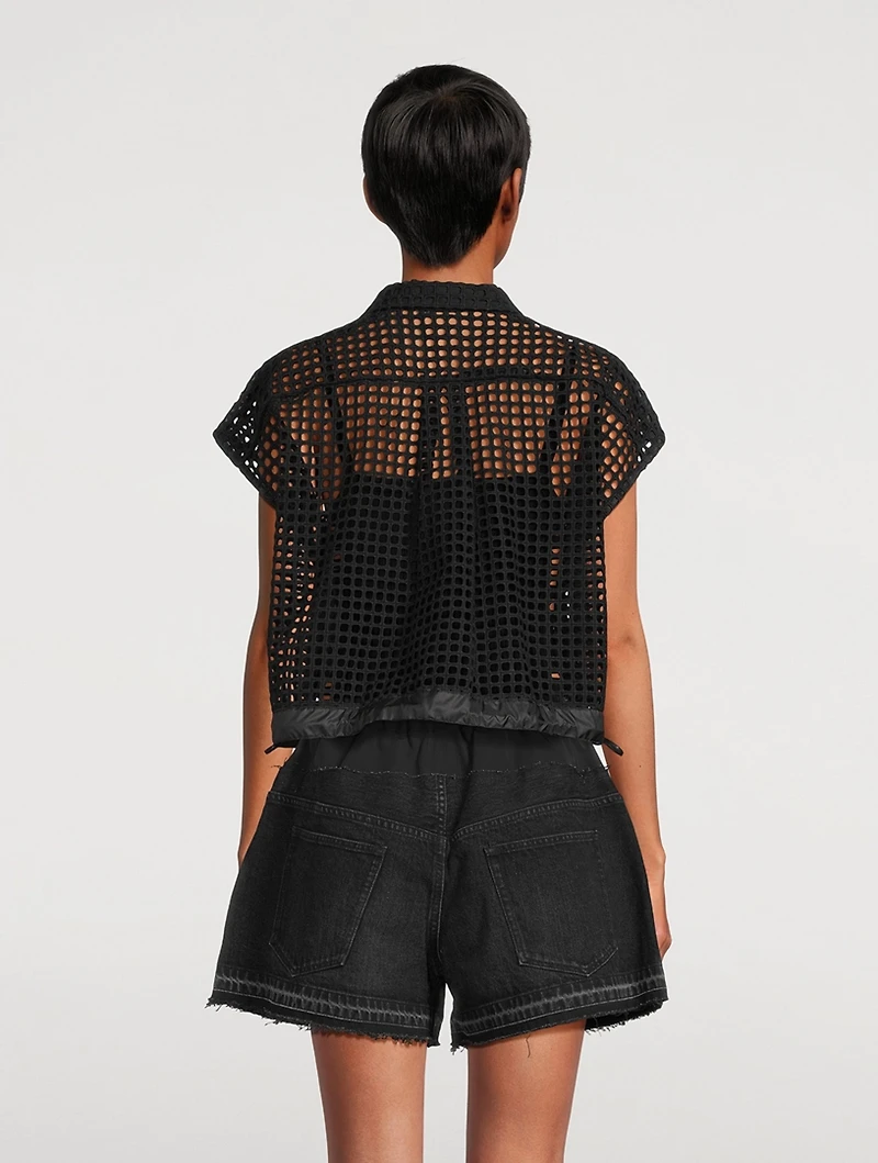 Embroidery Lace Shirt