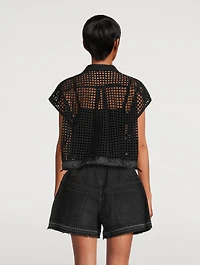Embroidery Lace Shirt