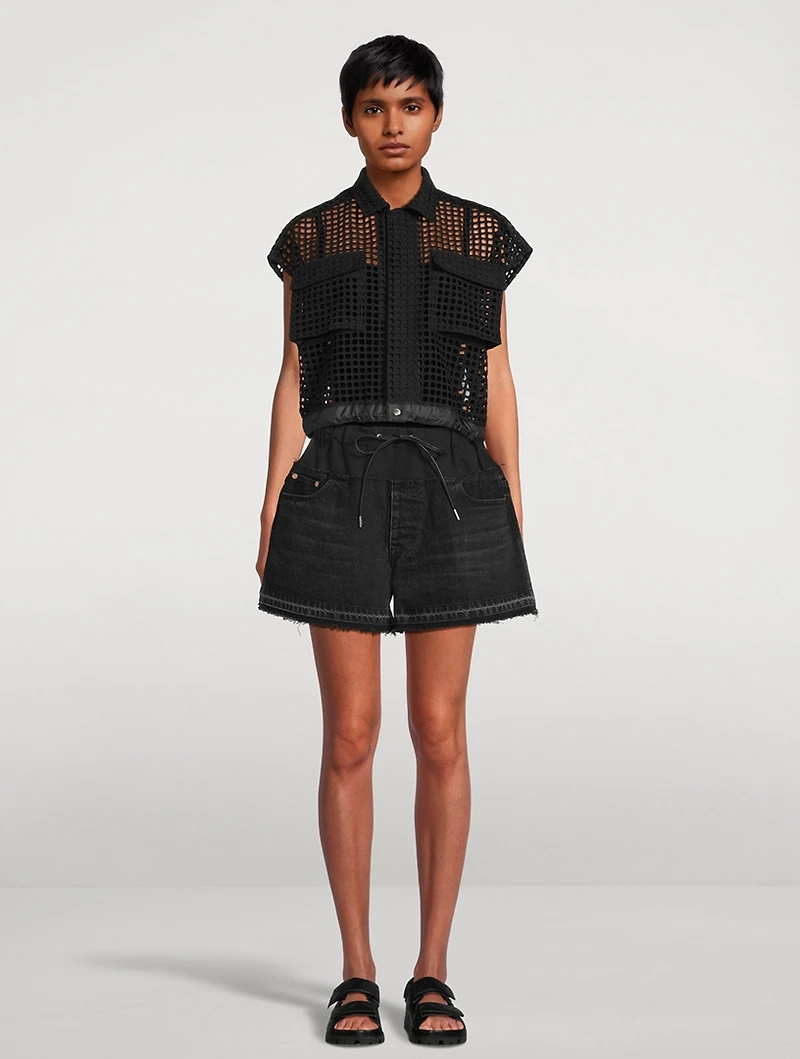 Embroidery Lace Shirt