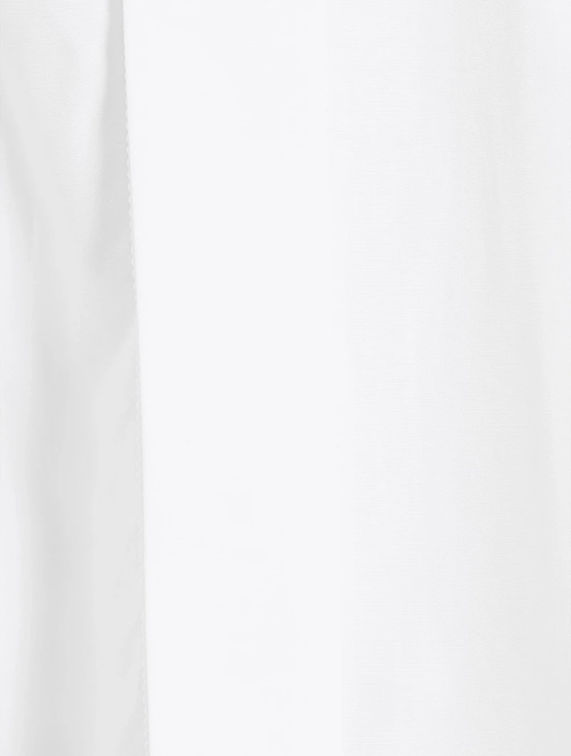 Pleated-Back Cropped Shirt