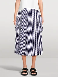 Sacai x Thomas Mason Cargo Skirt Stripe Print