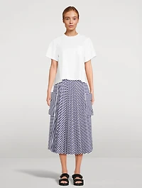 Sacai x Thomas Mason Cargo Skirt Stripe Print