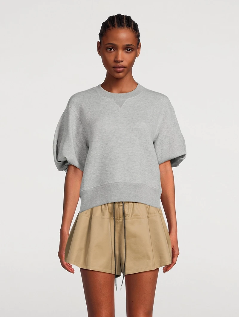 Puff-Sleeve Sweatshirt