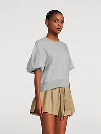 Puff-Sleeve Sweatshirt