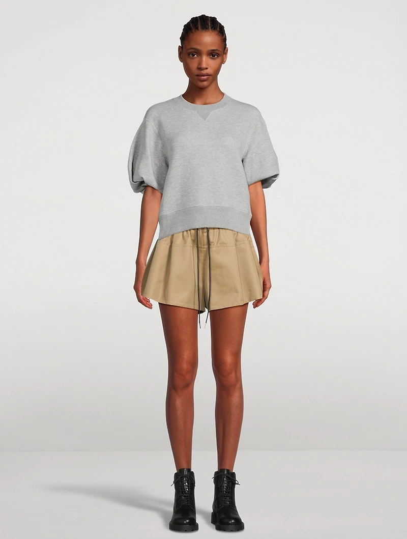 Puff-Sleeve Sweatshirt