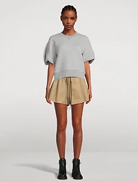 Puff-Sleeve Sweatshirt